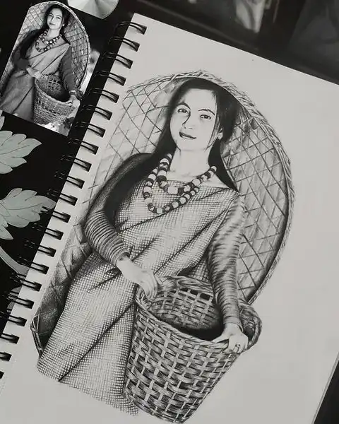 Weekend surprises with live sketching - A3 size (with frame)